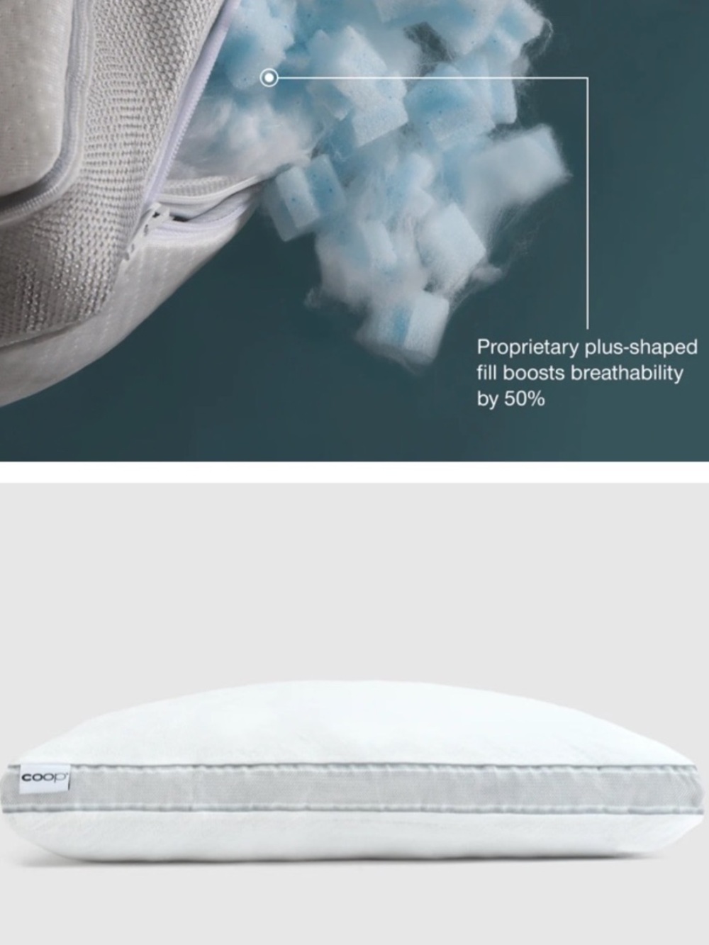 Coop The Eden Cool+ Queen size, with extra stuffing, NWT open box